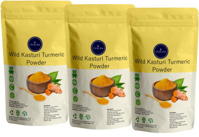 VEDICINE Natural Amba Haldi Wild Kasturi Manjal Turmeric Powder(300 g)
