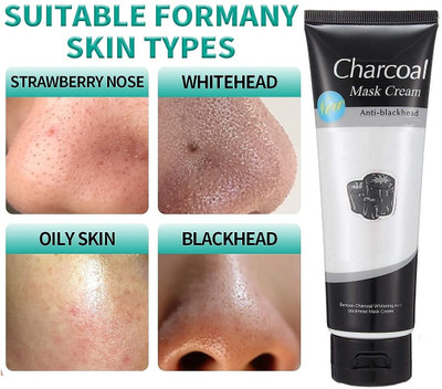 GABBU Perfect Blackhead Whitehead Remover Charcoal Peel Off Black Mask ((130 ml)