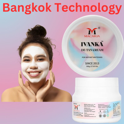 MACARIA YUII De-Tan Flash Whitening Elixir Face Pack Mask 3 in 1(500 g)