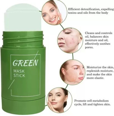 Libline Cleansing Green Stick Green Tea Stick Mask Purifying Clay Stick Mask  Face Shaping Mask