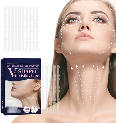 Whipbird 40 Patch Invisible Mask Tape Soft Elastic Face Adhesive Tape Lifting Patch  Face Shaping Mask