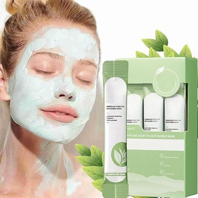 Jiyancreation green tea Face mask for cleanising & dark circle  Face Shaping Mask