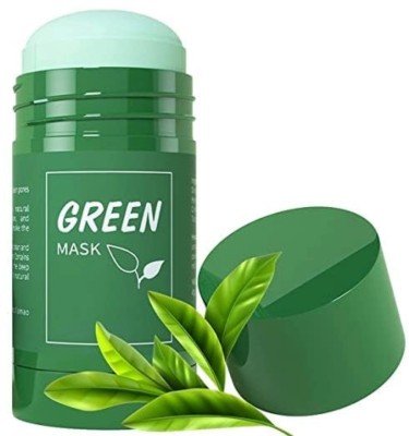 QRIOS Green Tea Mask Stick for Face Purifying & Anti Acne Control Pack of-1 40g  Face Shaping Mask