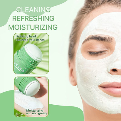 YAWI Green Tea Mask Stick Remove Pores Blackhead Skin  Face Shaping Mask