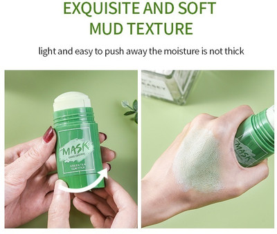 YAWI Best Green Tea Purifying Clay Stick Mask, Green Tea Cleansing Mask  Face Shaping Mask
