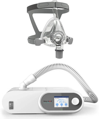 oxy-med AirSmart Auto BiPAP with Heated Humidifier and Full  Face Shaping Mask