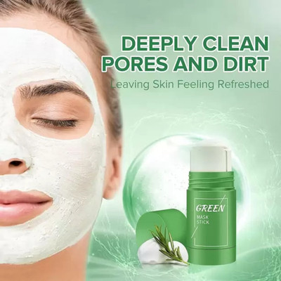 GABBU GREEN TEA PURIFYING CLAY STICK MASK SHINE CONTROL ANTIACNE  Face Shaping Mask