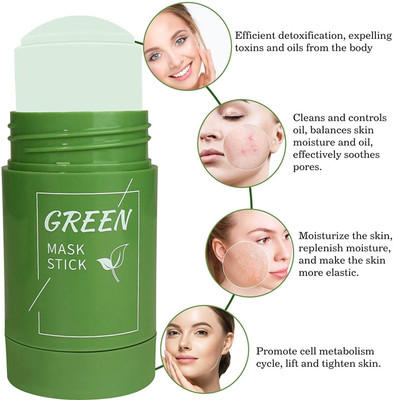 Jiwoo Green Tea Purifying Clay Stick Mask  Face Shaping Mask