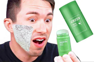 EVERERIN Green Tea Mask Stick for Face Purifying Clay All Skin Types Face Shaping Mask(40 g)