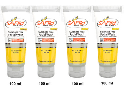 Safild Sulphate Free Face wash|All Skin Types|No Soap,Silicone & Alcohol|Men&Women Face Wash(400 g)