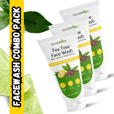 smartdrops Tea Tree  - Acne & Pimples  Face Wash(300 ml)