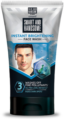 Smart and Handsome Instant Radiance |Pro-Peptide |Washes of Fine Pollutants Face Wash(100 g)