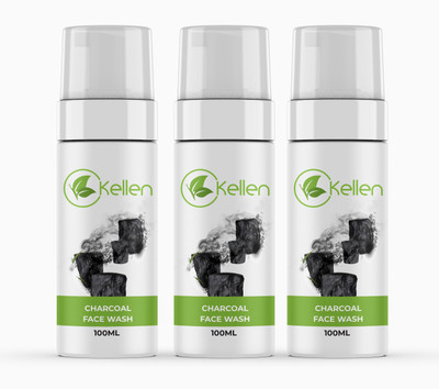 Kellen Skin Purifying & Deep Detox Activated Charcoal for Skin Face Wash(300 ml)
