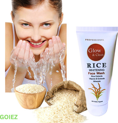 GOIEZ Rice Whitening  With Hydrating Rice Water For Radiant Glow Face Wash(100 ml)