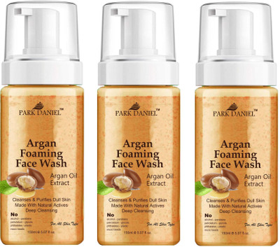 PARK DANIEL Argan Oil Foaming  For Deep Cleansing Combo Pack of 3 150 ML(450 ML) Face Wash(450 ml)