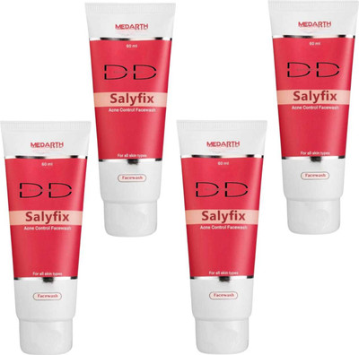 DOOMSDAY SALYFIX ACNE CONTROL FACEWASH FOR CLEASING SOFT SKIN PACK OF 60ml x 4 Face Wash(240 ml)
