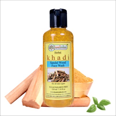 Khadi Rishikesh Herbal Sandalwood  *PARABEN FREEFree (210 ml) Face Wash(210 ml)