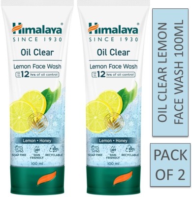 HIMALAYA oil clear lemon face wash 100ml ( Pack Of 2) Face Wash(200 g)