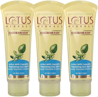 LOTUS HERBALS Jojobawash Active Milli Capsules Nourishing  Face Wash(240 g)