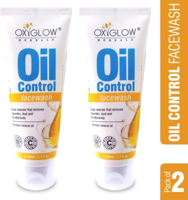 OXYGLOW Oil Control Vitamin C ,Restores pH balance, Deeply Cleanses & Removes Bacteria Pack of 2 Face Wash(200 g)