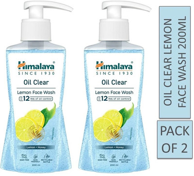 HIMALAYA oil clear lemon face wash 200ml (Pack Of 2) Face Wash(400 ml)