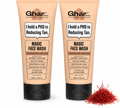 Ghar Soaps Magic Face wash | Tan Removal, Skin Brightening & Radiant Glow Face Wash(200 ml)