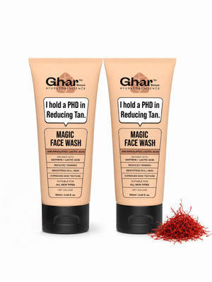 Ghar Soaps Magic Face wash | Tan Removal, Skin Brightening & Radiant Glow Face Wash(200 ml)