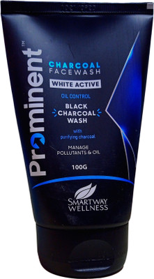 Prominent White Active OIL Control With Purifying Charcol FaceWash Face Wash(100 g)