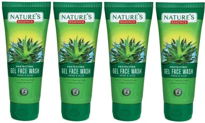 Nature's Essence PROTECTING GEL FACE WASH NEEM &ALOE COMBO*4 Face Wash(250 ml)