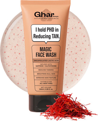 GHAR SOAPS Magic  | With Sandalwood, Saffron & Glutathione Face Wash(100 g)