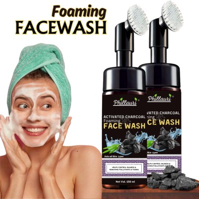 Phillauri Brightening with Activated Charcoal Cleanse Purifying Face Wash(300 ml)