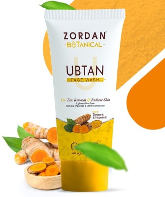 ZORDAN Botanical Ubtan Natural  for Dry Skin with Turmeric & Saffron for Tan removal and Skin brightning 100 ml - SLS & Paraben Free Face Wash(100 ml)