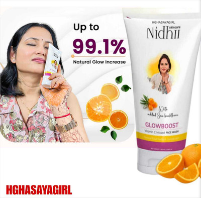 HGHASAYAGIRL NIDHI SKINCARE Glow Boost Vitamin C bb33 Face Wash(100 g)