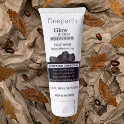 Deeparth Glow & Clean Charcoal Whitening | Skin Defense, Nourishment & Moisturization Face Wash(100 ml)