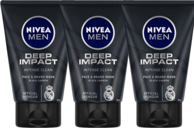 NIVEA Deep Impact  100ml (Set of 3) Face Wash(300 ml)