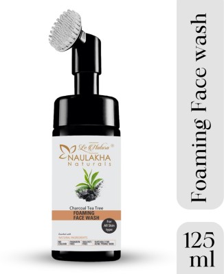 LE NATURA Naulakha Naturals Charcoal and Tea Tree Foaming  with Built-In Brush Face Wash(125 ml)