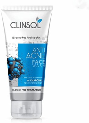 Clinsol For Acne Free healthy Skin And Anti Acne Facewash Pack of 2 Face Wash(140 g)
