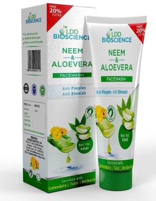 ldd bioscience Natural Neem And Aloe-Vera Anti Pimples & Anti Blemish Facewash Face Wash(60 ml)