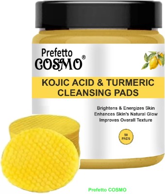 Prefetto COSMO Kojic Acid & Turmeric Cleansing Pads for Beautiful Complexion Face Wash(100 g)