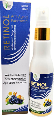 Four Trees Retinol Anti Aging  | Wrinkle Reduction | Scar Minimization | Age Spots Reduction | For Men & Women | 100ml Face Wash(100 ml)