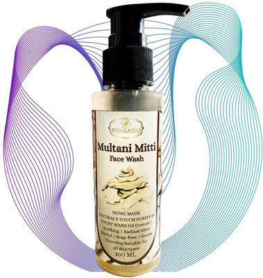 Pihaaru Natural Glow Multani Mitti  – Gentle & Effective (100ml){ Face Wash(100 ml)