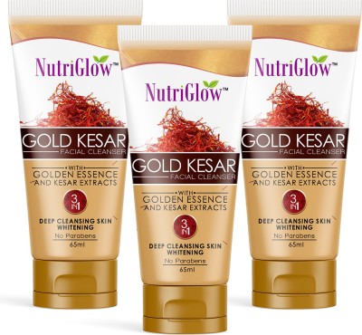 NutriGlow Gold Kesar Facial Cleanser (Pack of 3) Face Wash(195)