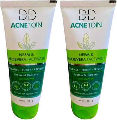 DOOMSDAY ACNETION NEEM & ALOEVERA FACEWASH FOR DEEP CLEANSE REFRESHING SKIN PACK OF 70g x 2 Face Wash(140 g)