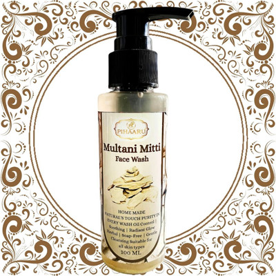 Pihaaru Nature Fresh Multani Mitti  – Clear & Bright Skin (100ml)< Face Wash(100 ml)