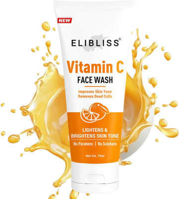 ELIBLISS Vitamin C Gel  for Deep Cleansing - No Parabens, Sulphate, Silicones Face Wash(75 ml)
