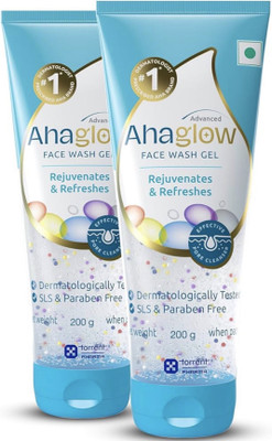 Ahglow Ahaglow Advanced Facewash Gel 200g Pack Of 2 New Face Wash(200 g)