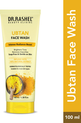 DR.RASHEL Ubtan with Sandal, Saffron & Turmeric for Natural Glow | All Skin Types Face Wash(100 ml)