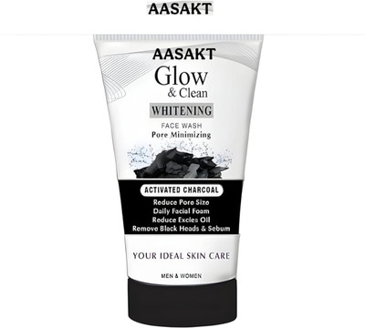 AASAKT Charcoal  Whitening Anti Blackhead Daily Use Formula Face Wash(100 g)