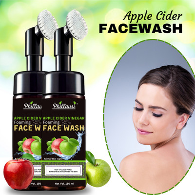 Phillauri Apple Cider Vinegar Foaming Clarifying Skin - All Skin Types Face Wash(300 ml)