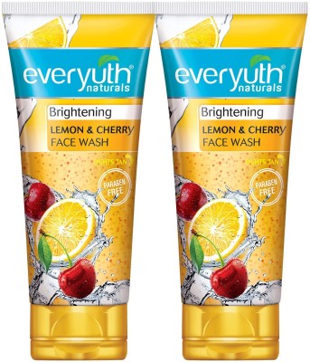 Everyuth Naturals Brightening Lemon Cherry  150 gm (Pack of 2) Face Wash(300 g)